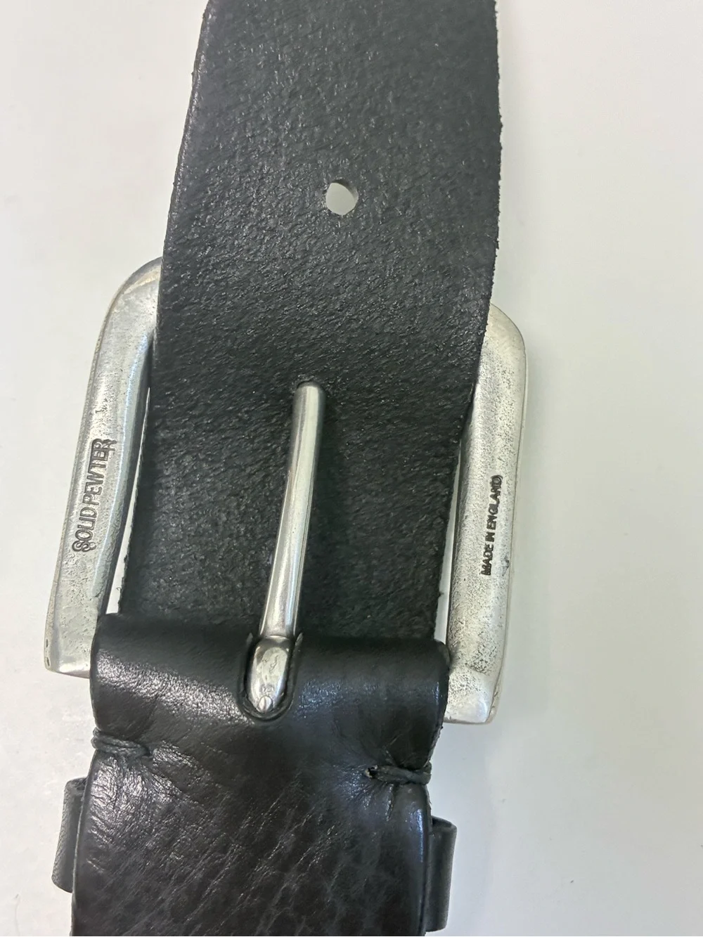 John Varvatos Nova Leather Belt Size 40  Black Brand new with tags